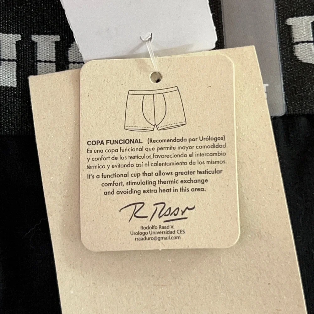 Mundo Unico Mens Medium Black Brief Copa Cotton Spandex Underwear 2-Pack NWT
